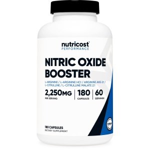 Nutricost Nitric Oxide Booster 2250mg, 180 Capsules - 750mg Per Casule, 60 Servings - Gluten Free and Non-GMO